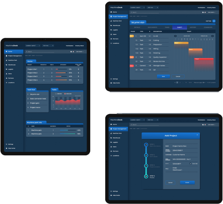 Supply chain · Build from scratch / Machine Desk